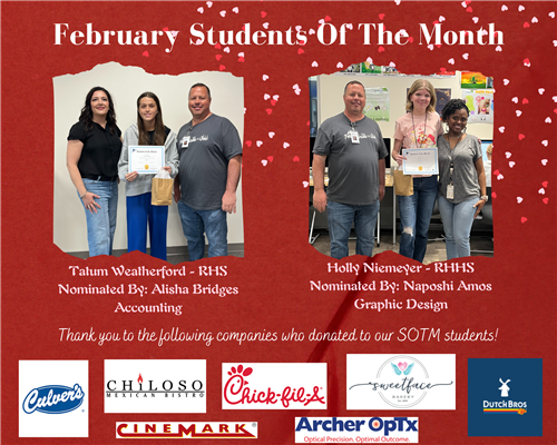  Students of the Month